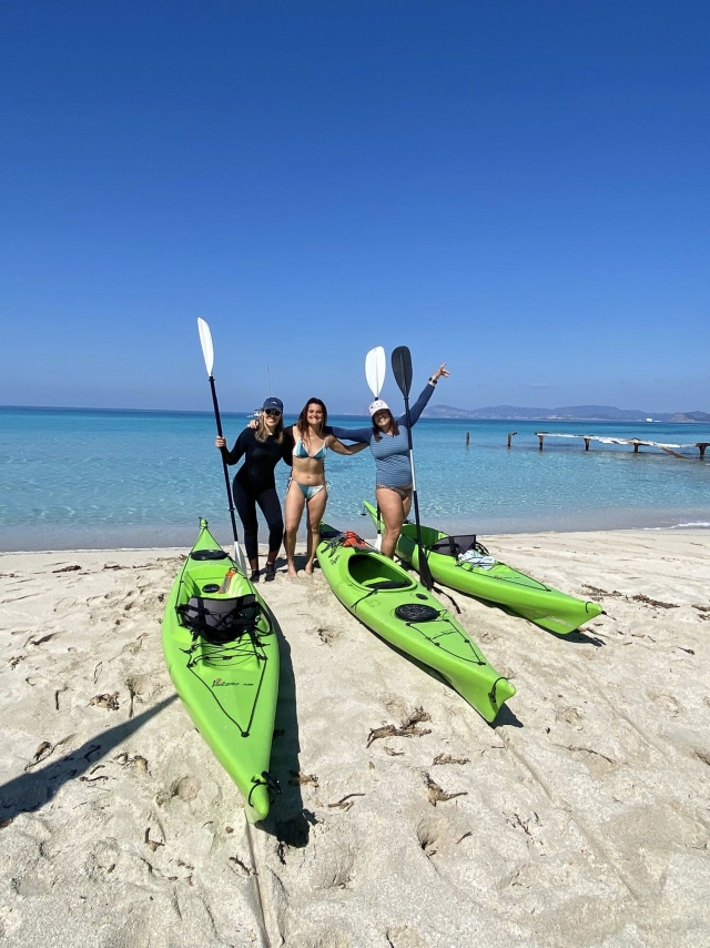 Ruta en kayak + snorkel a Isla de Espalmador, 3h