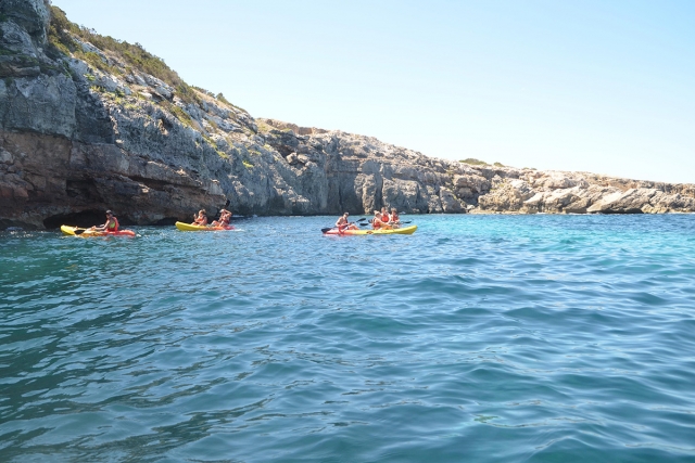  Besuch der Strände von Formentera mit dem Kajak 