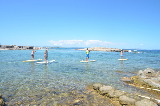  Balade à Es Pujols en paddle surf avec des amis 