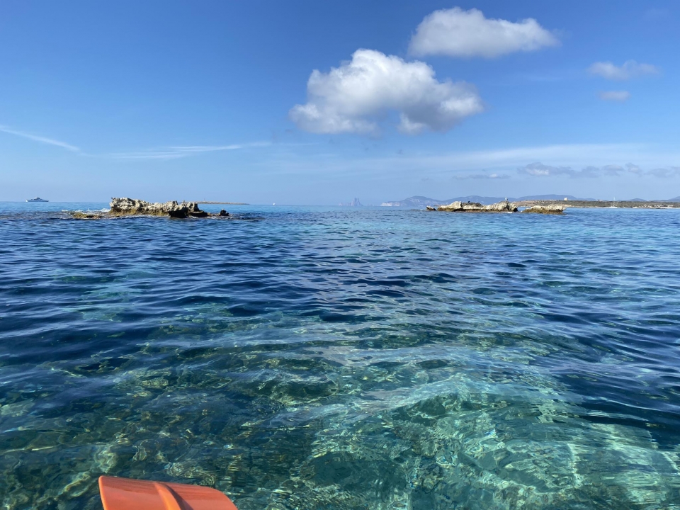 Paddle surf en la playa de Illetas