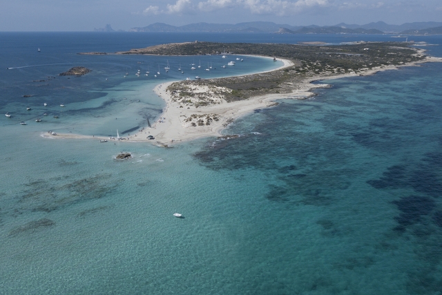  Ausblicke auf ein Gebiet von Formentera 