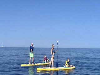 SUP classes on Almadrabillas beach 2 hours