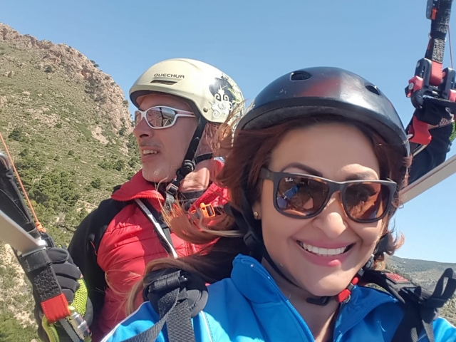  Paragliding flight in August 