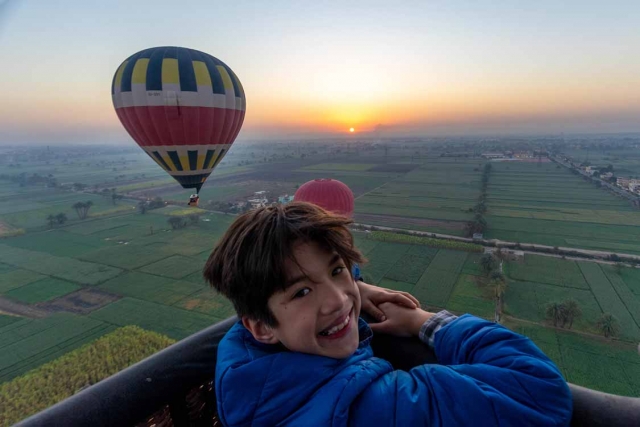 Vuelo en globo para niños