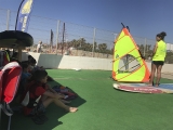 Campamento de windsurf en playa Mar Bella sábados