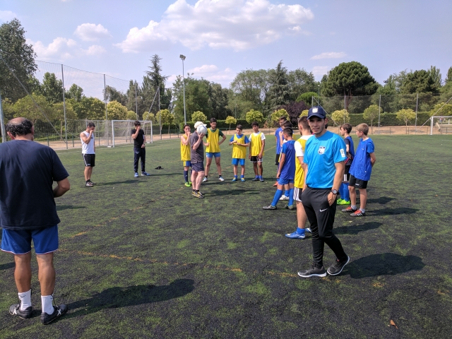 Durante l'allenamento di calcio 
