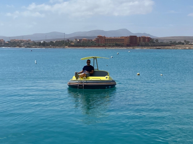 Ballenita eléctrica en Fuerteventura