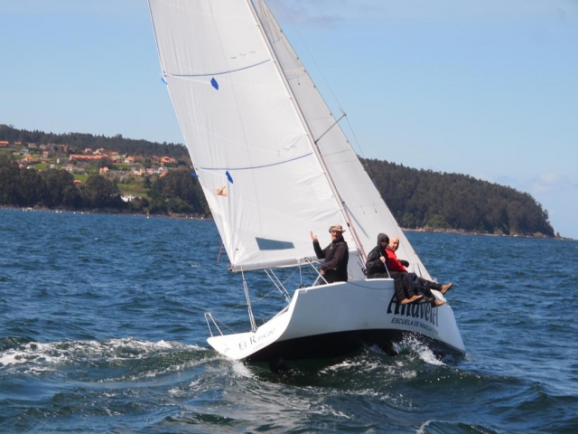  À bord du voilier pendant le cours de voile 