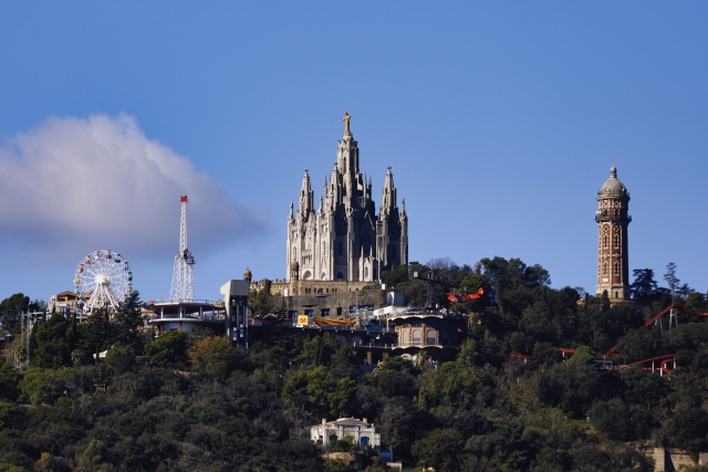 Viste del Tibidabo dall'elicottero 