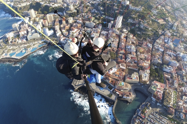 Parapente biplaza en las Islas Canarias