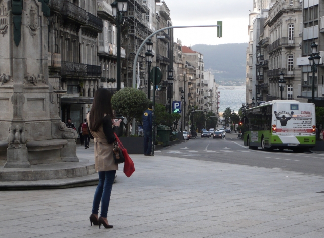 Por las calles de La Coruña  jugando 