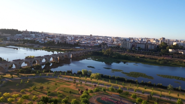  Puente Real de Badajoz desde o balão 