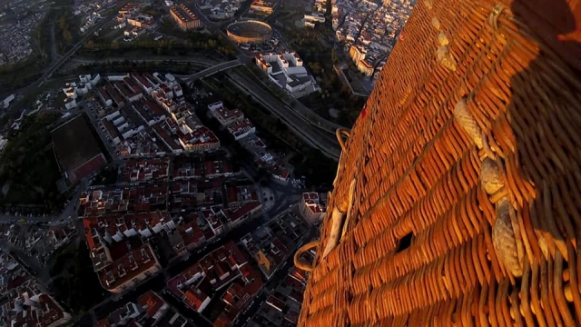  Sobrevoando a cidade num balão 