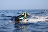 Ruta moto de agua biplaza desde Playa Blanca 40min