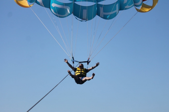 Parascending por las playas de Lanzarote