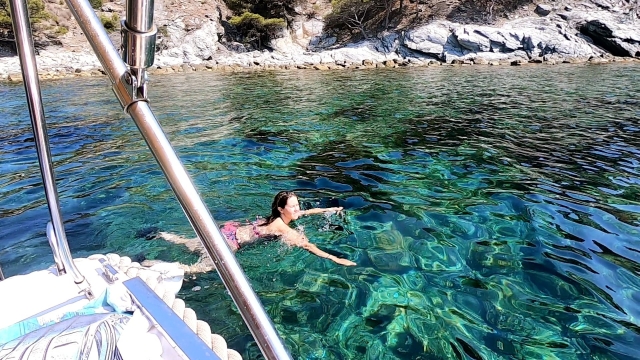 Fare il bagno a Empuriabrava 
