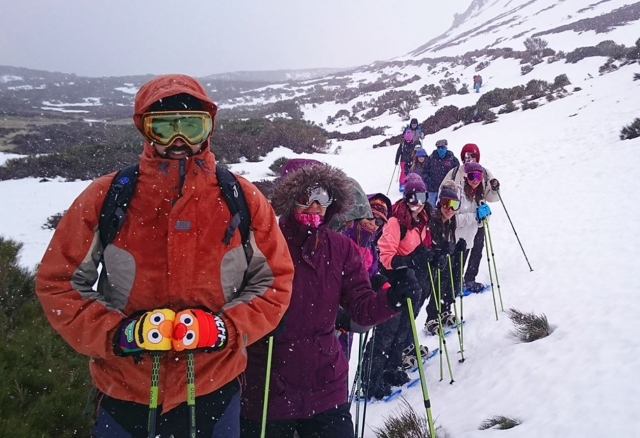  Snowshoe route for groups 