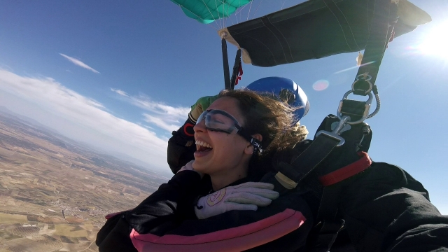 felicidad en el salto