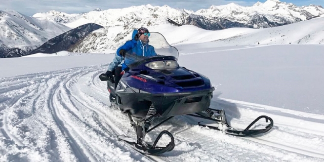  Snowmobile ride in the Pyrenees 