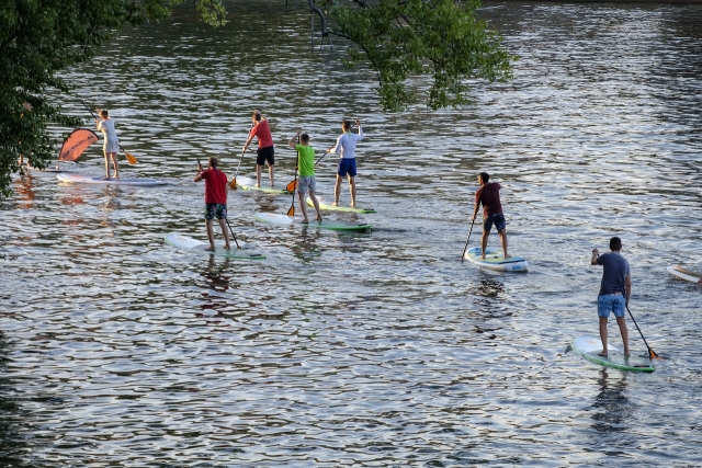 Gruppen-Paddelsurfen in Asturien 