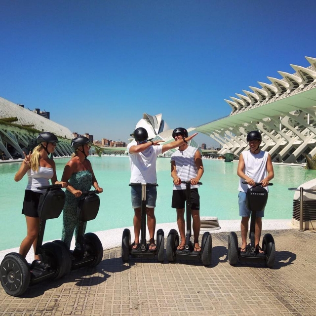 con amigos en valencia