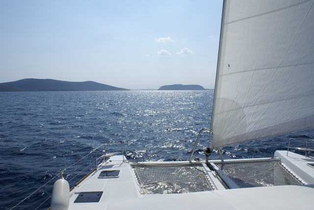  Départ du catamaran 