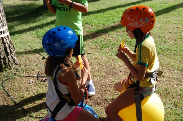  Having a good time in the camp 
