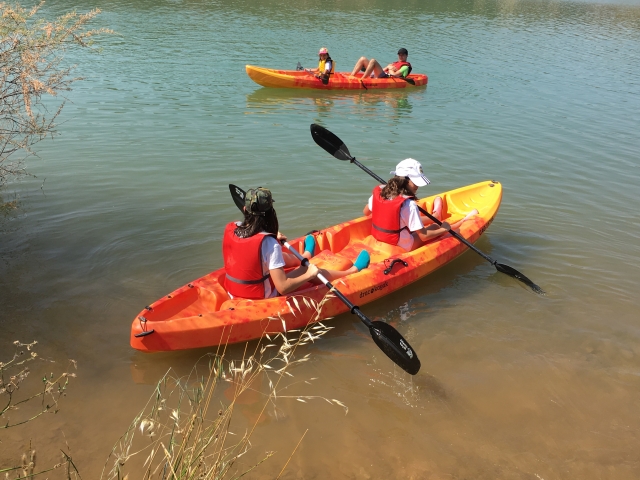  Kayaking in the camp 