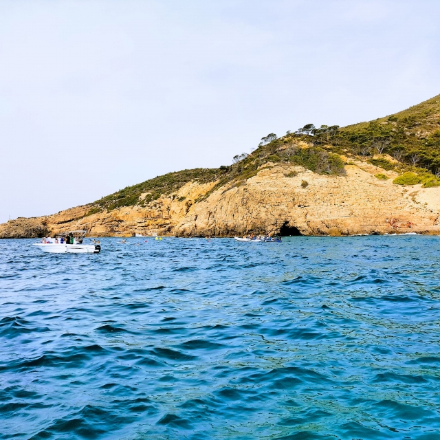  The calm waters of the Mediterranean Sea