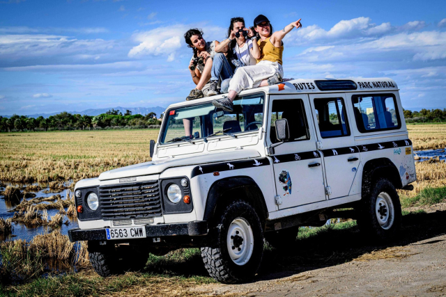 Ruta en 4x4 y barca en el Delta del Ebro niños