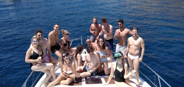  despedida de solteiro em um iate em Maiorca 