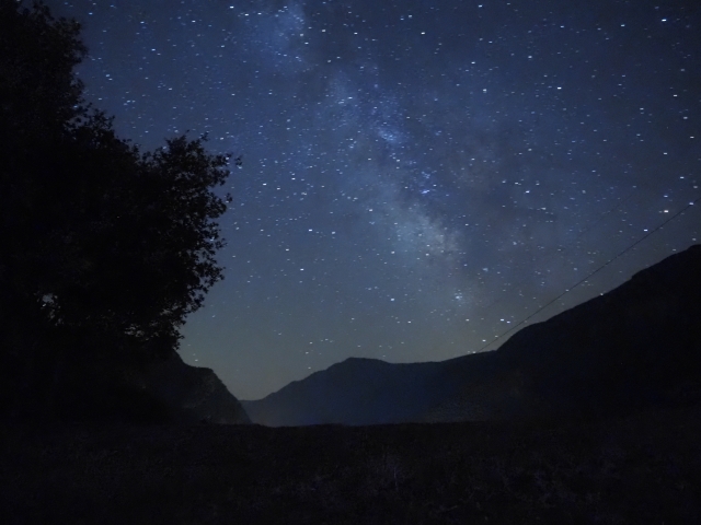 Admirando el manto de estrellas