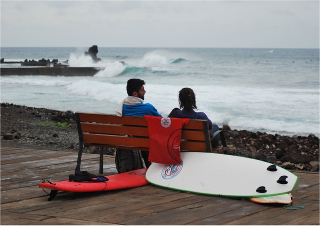 Viendo las olas