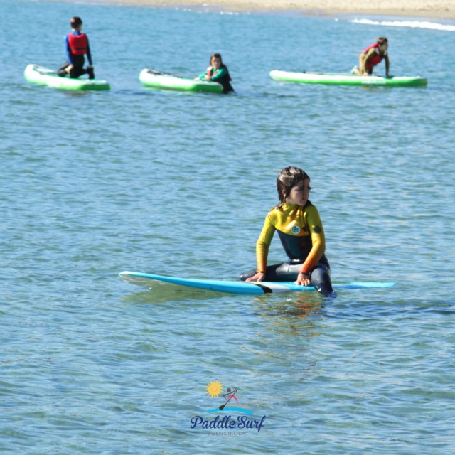  On the surfboard 