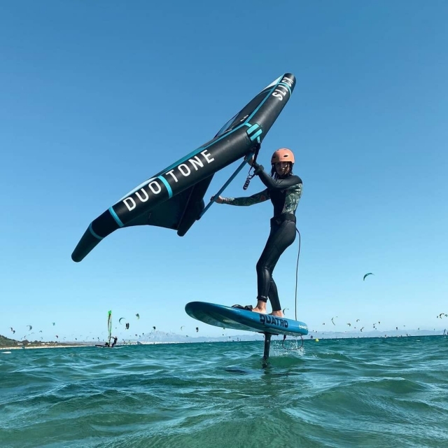  Enjoying wingfoil in Tarifa 