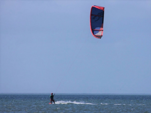 Aprendiendo kitesurf