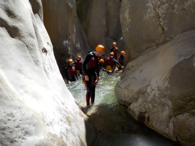 Barranquismo en el río Bolulla
