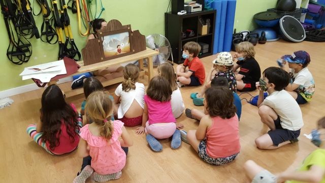 Disfrutando del campamento