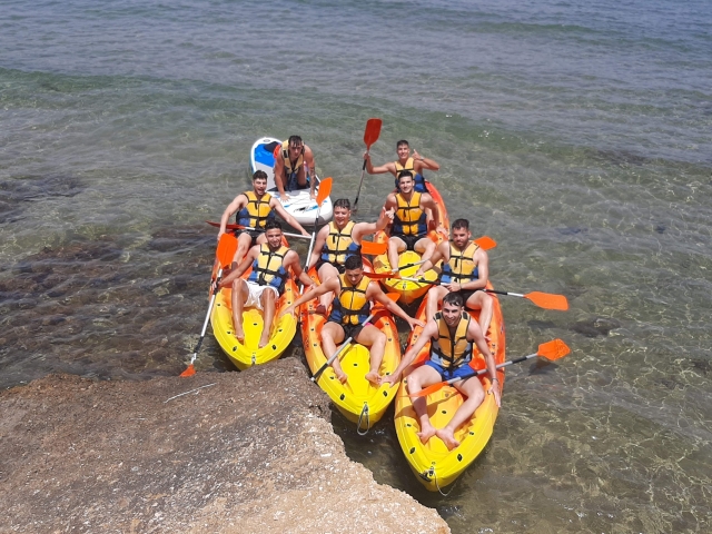  Group kayaking 
