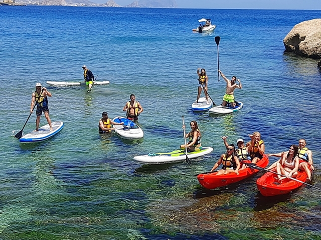  sailing with the kayak 
