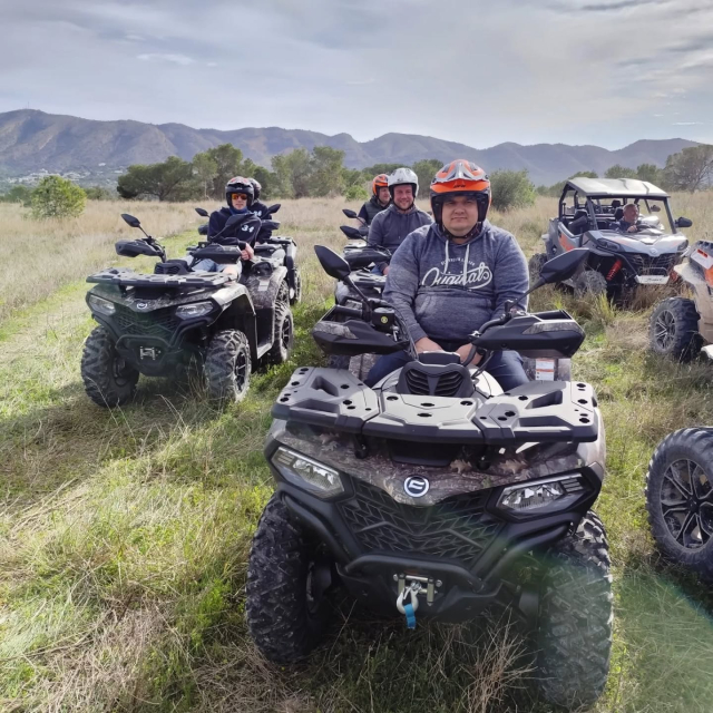 Quad-Route durch die Wasserfälle Fuentes del Algar 3h30