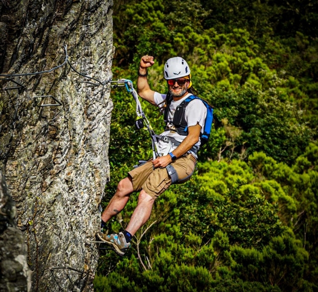 Realizando la escalada