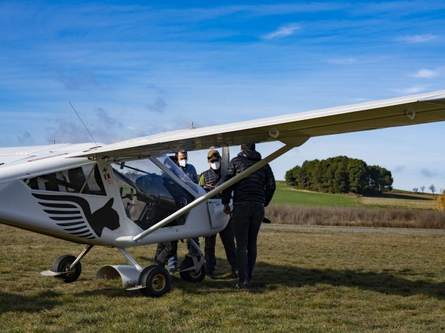 Una de nuestras avionetas