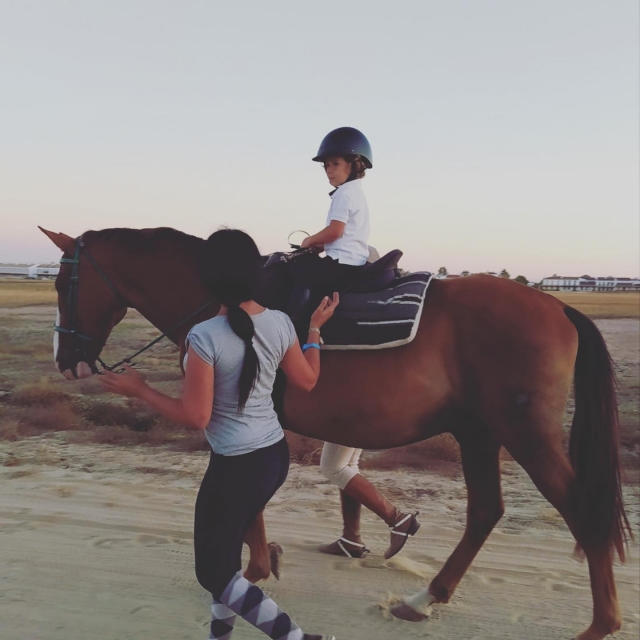  One of our instructors guides a little one on his journey 
