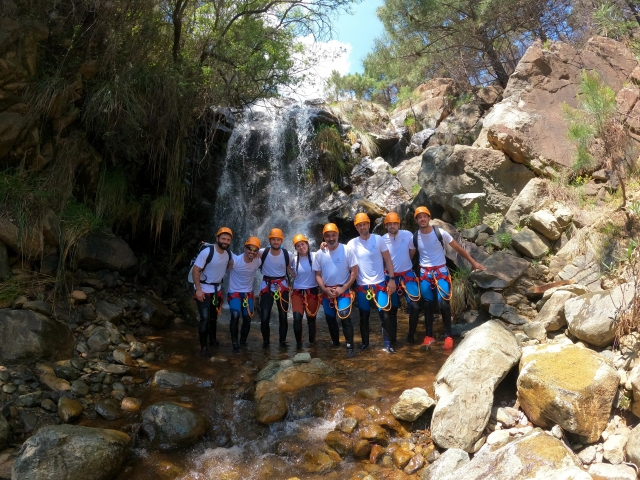 Después de bajar una pequeña cascada