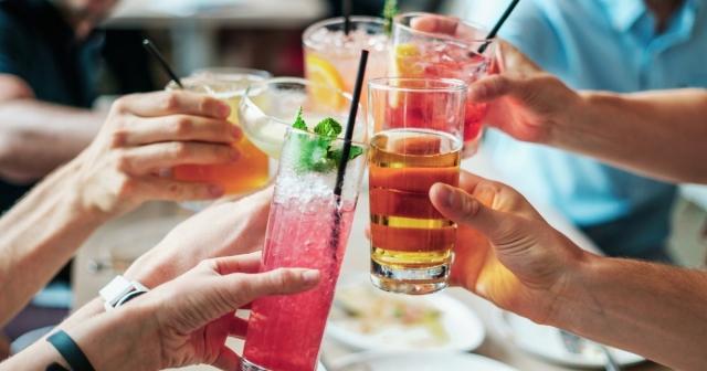  Time to toast to celebrate the friendship of those present 