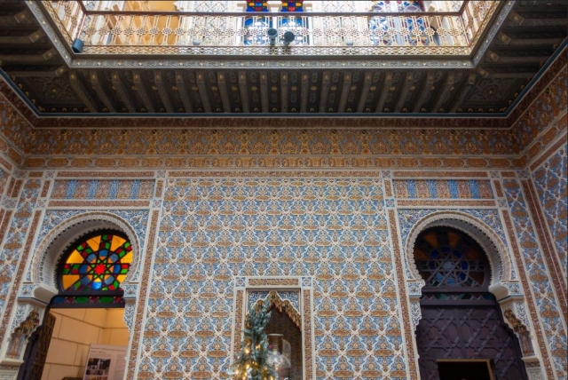 El interior de uno de los patios del Casino