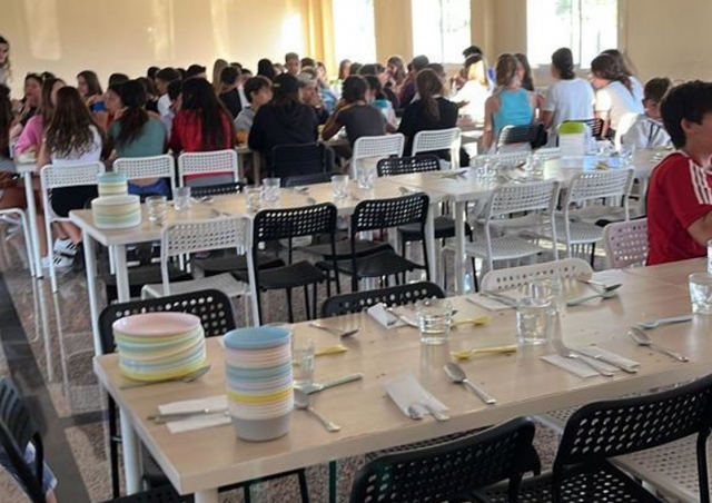 Todo listo para empezar a comer
