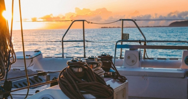  Un tramonto a bordo