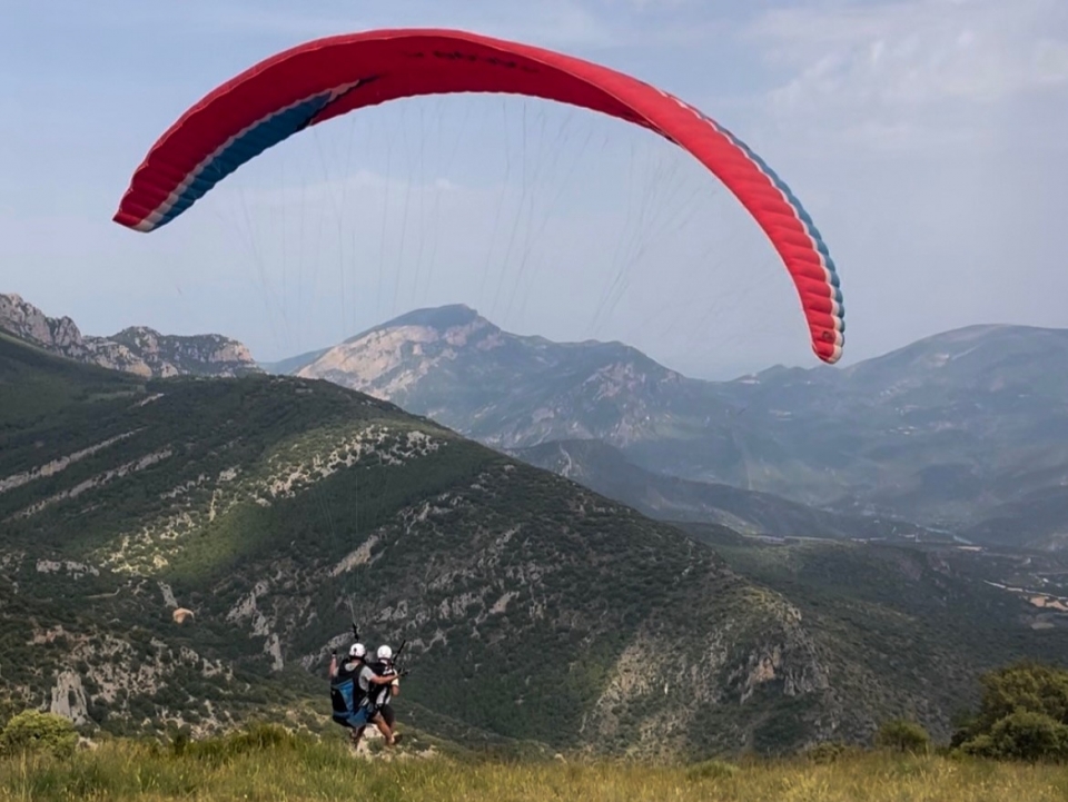 Experiencia aérea con el parapente